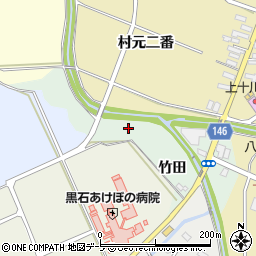 青森県黒石市東野添周辺の地図