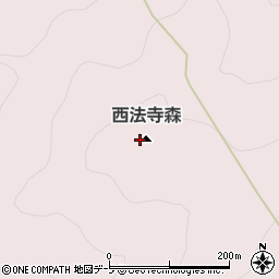西法寺森周辺の地図