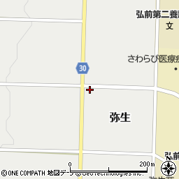 青森県弘前市弥生弥生平86周辺の地図