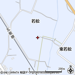 青森県南津軽郡藤崎町藤崎若松周辺の地図