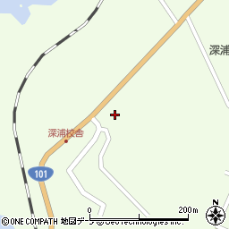 鯵ヶ沢地区消防事務組合深浦消防署周辺の地図