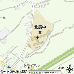弘前市立北辰中学校周辺の地図