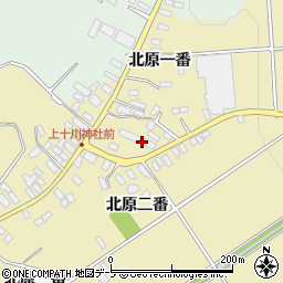 青森県黒石市上十川北原一番40周辺の地図