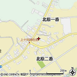 青森県黒石市上十川北原一番37周辺の地図