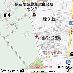 青森県黒石市野際田中村上周辺の地図