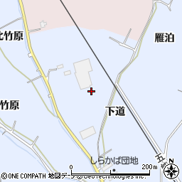 青森県南津軽郡藤崎町藤崎下道周辺の地図