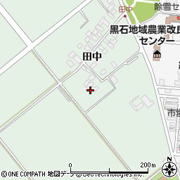 青森県黒石市北田中村ヨリ西周辺の地図