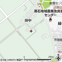 青森県黒石市北田中（堀合）周辺の地図