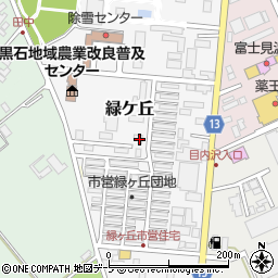 青森県黒石市緑ケ丘86周辺の地図