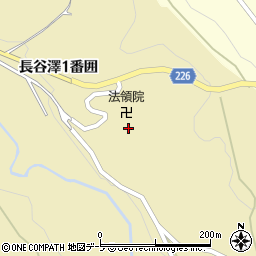 青森県黒石市上十川長谷澤一番囲80周辺の地図