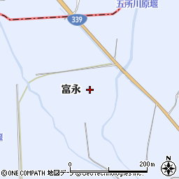 青森県南津軽郡藤崎町藤崎富永周辺の地図