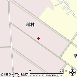 青森県南津軽郡藤崎町榊稲村周辺の地図
