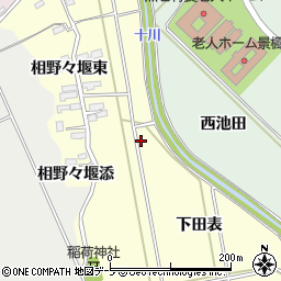 青森県黒石市上目内澤周辺の地図