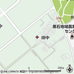 青森県黒石市北田中田中4周辺の地図