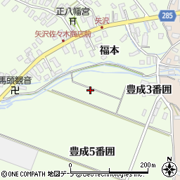 青森県南津軽郡藤崎町矢沢周辺の地図