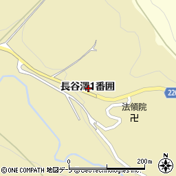 青森県黒石市上十川長谷澤一番囲周辺の地図