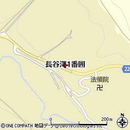 青森県黒石市上十川（長谷澤一番囲）周辺の地図