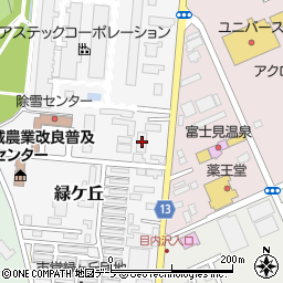 青森県黒石市緑ケ丘102周辺の地図