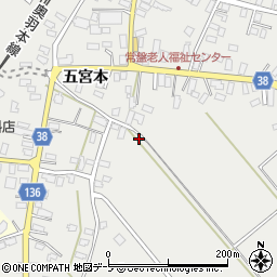 青森県南津軽郡藤崎町常盤周辺の地図