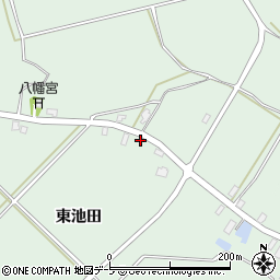 青森県黒石市赤坂東池田145周辺の地図