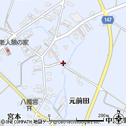 青森県南津軽郡藤崎町徳下周辺の地図
