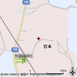 青森県南津軽郡藤崎町林崎周辺の地図