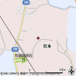 青森県藤崎町（南津軽郡）林崎周辺の地図