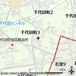 青森県三沢市千代田町周辺の地図