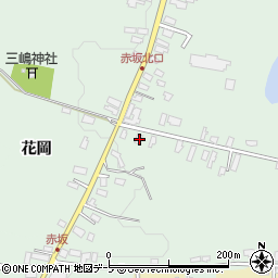 青森県黒石市赤坂野崎16-53周辺の地図
