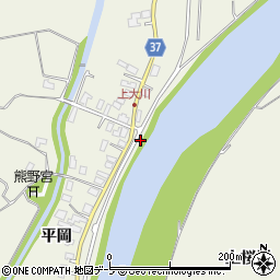 青森県弘前市大川上桜川周辺の地図