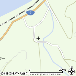 青森県深浦町（西津軽郡）広戸（母沢家岸）周辺の地図
