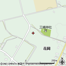 青森県黒石市三島花岡周辺の地図