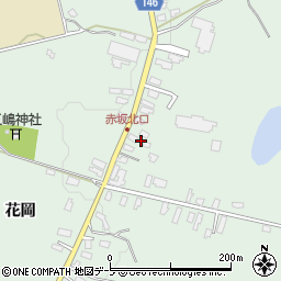 青森県黒石市赤坂野崎13-4周辺の地図