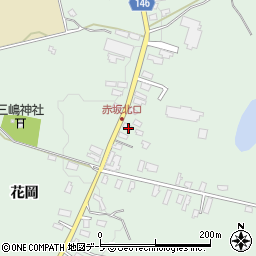 青森県黒石市赤坂野崎13-2周辺の地図