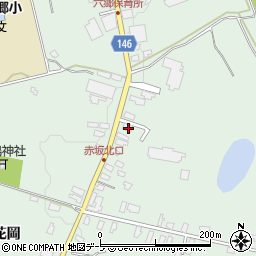 青森県黒石市赤坂野崎11周辺の地図