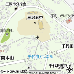 青森県三沢市古間木山周辺の地図