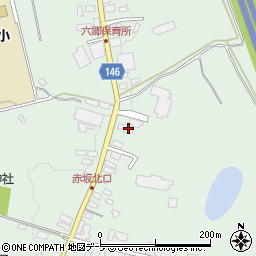 青森県黒石市赤坂野崎7周辺の地図