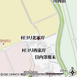 青森県黒石市下目内澤（村ヨリ北家岸）周辺の地図