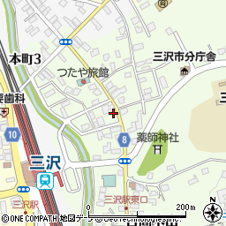 青森県三沢市古間木山85周辺の地図