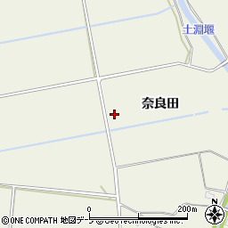青森県弘前市大川（奈良田）周辺の地図