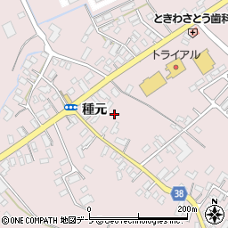 青森県南津軽郡藤崎町榊種元周辺の地図