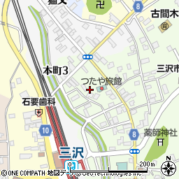 青森県三沢市古間木山95周辺の地図