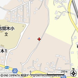 青森県三沢市古間木1丁目周辺の地図