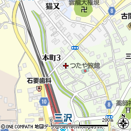 青森県三沢市古間木山73周辺の地図