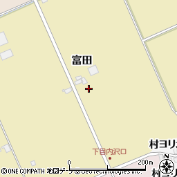 青森県黒石市富田68周辺の地図