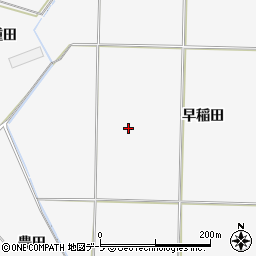 青森県藤崎町（南津軽郡）水沼（早稲田）周辺の地図