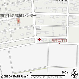 青森県三沢市前平2丁目7-2周辺の地図