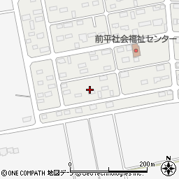 青森県三沢市前平1丁目4周辺の地図