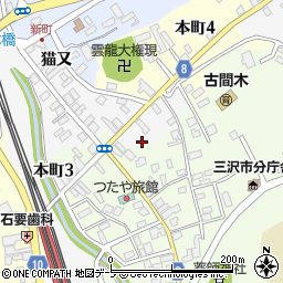 青森県三沢市三沢猫又77周辺の地図
