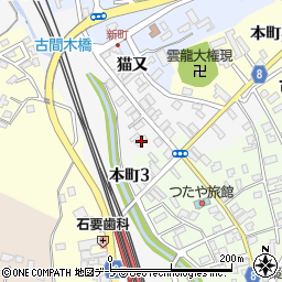 青森県三沢市三沢猫又1周辺の地図